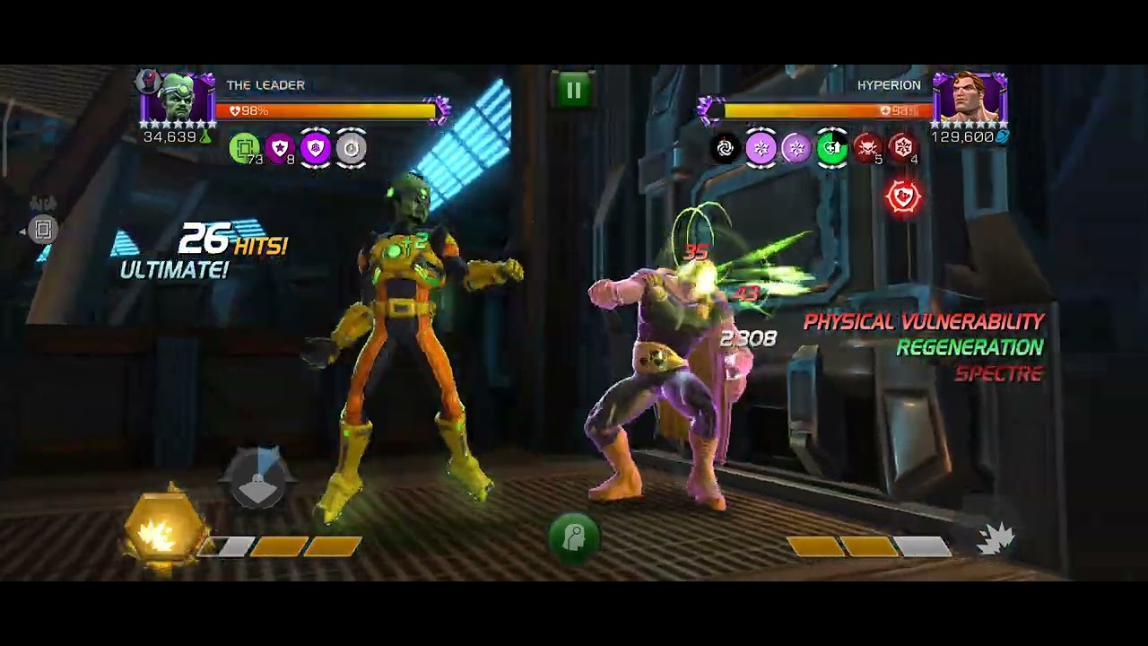 MCOC B&ecirc;ta Act 9.2.4 - Regen + Power gain lane + Absorbing Man Boss - Science