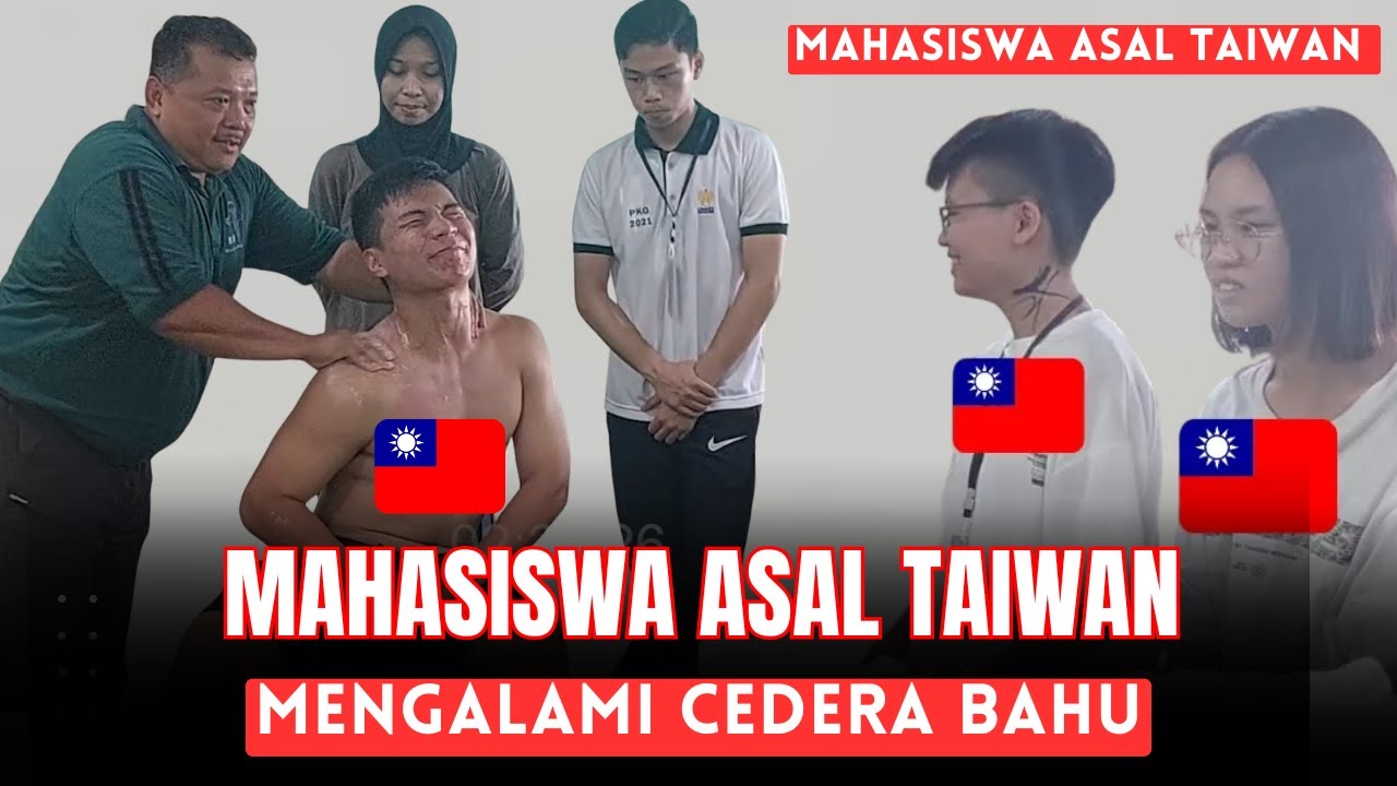 MCO ARIF - MAHASISWA ASAL TAIWAN MENGALAMI CEDERA BAHU, BERAKHIR SENYUM BAHAGIA