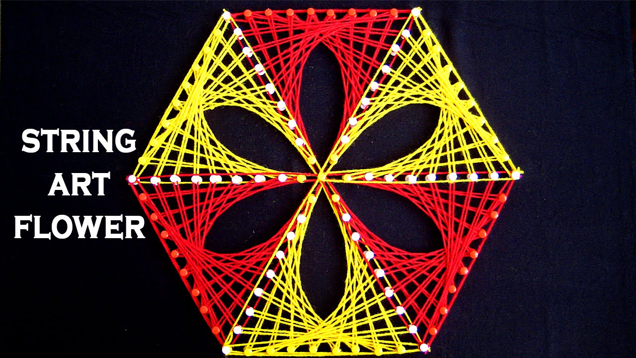 String Art Patterns - String Art Flower Making by Sonia Goyal
