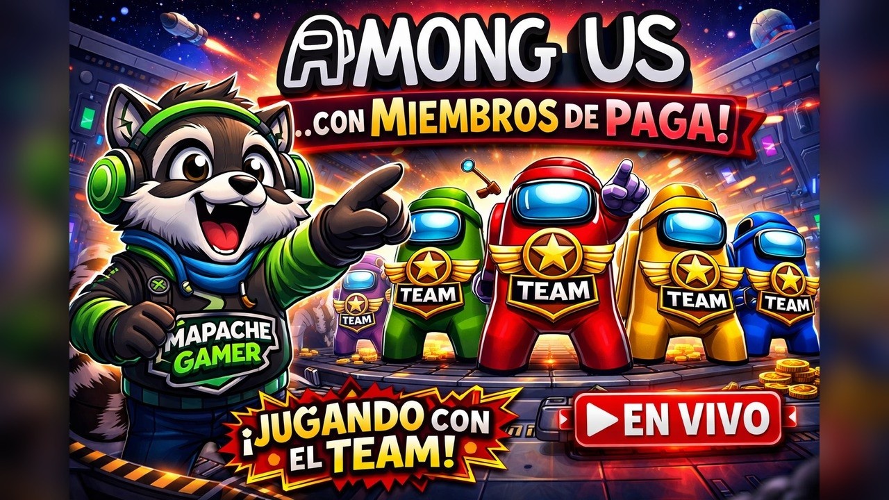🔴 AMONG US EN VIVO CON EL TEAM | HOY JUGAMOS MIEMBROS DE PAGA