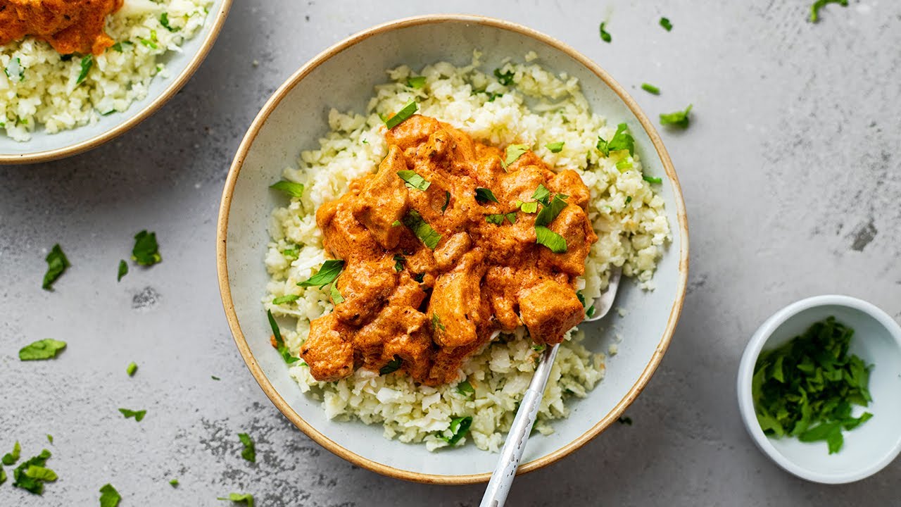 Keto Creamy Cajun Chicken [with Cauliflower Rice]