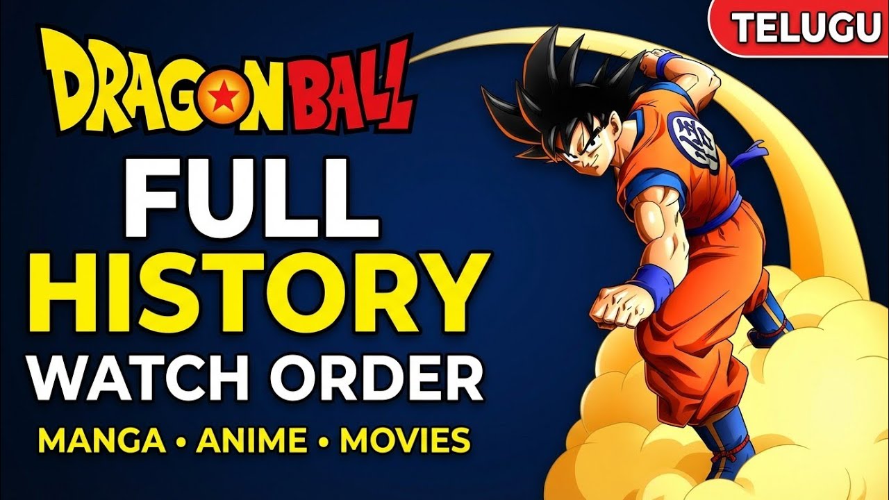 Dragon Ball Full History & Watch Order in Telugu | Manga, Anime & Movies Explained