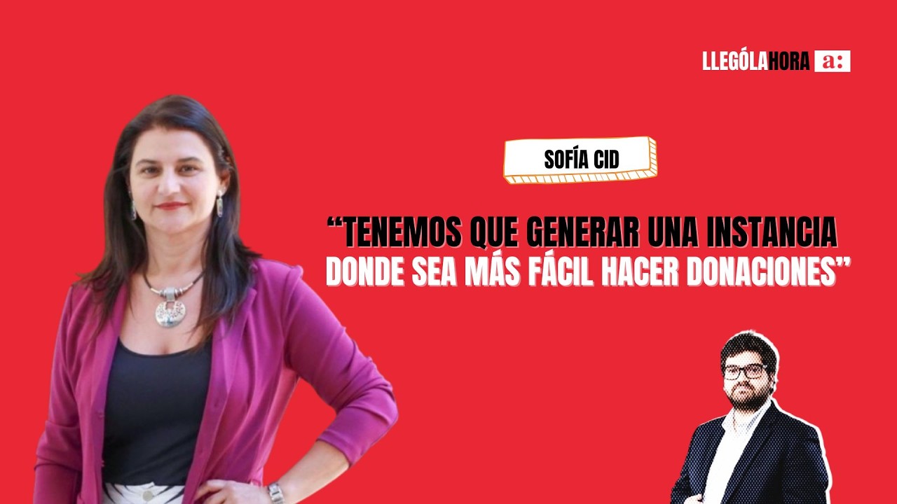 Sofía Cid: “Tenemos que generar una instancia donde sea más fácil hacer donaciones”