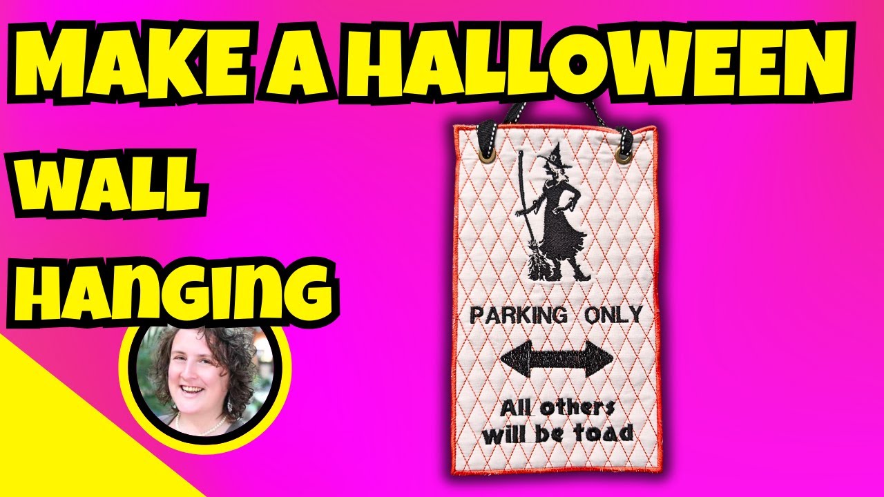 Halloween Wall Hanging Tutorial | Baby Lock Altair Embroidery Project with Faodail Creation
