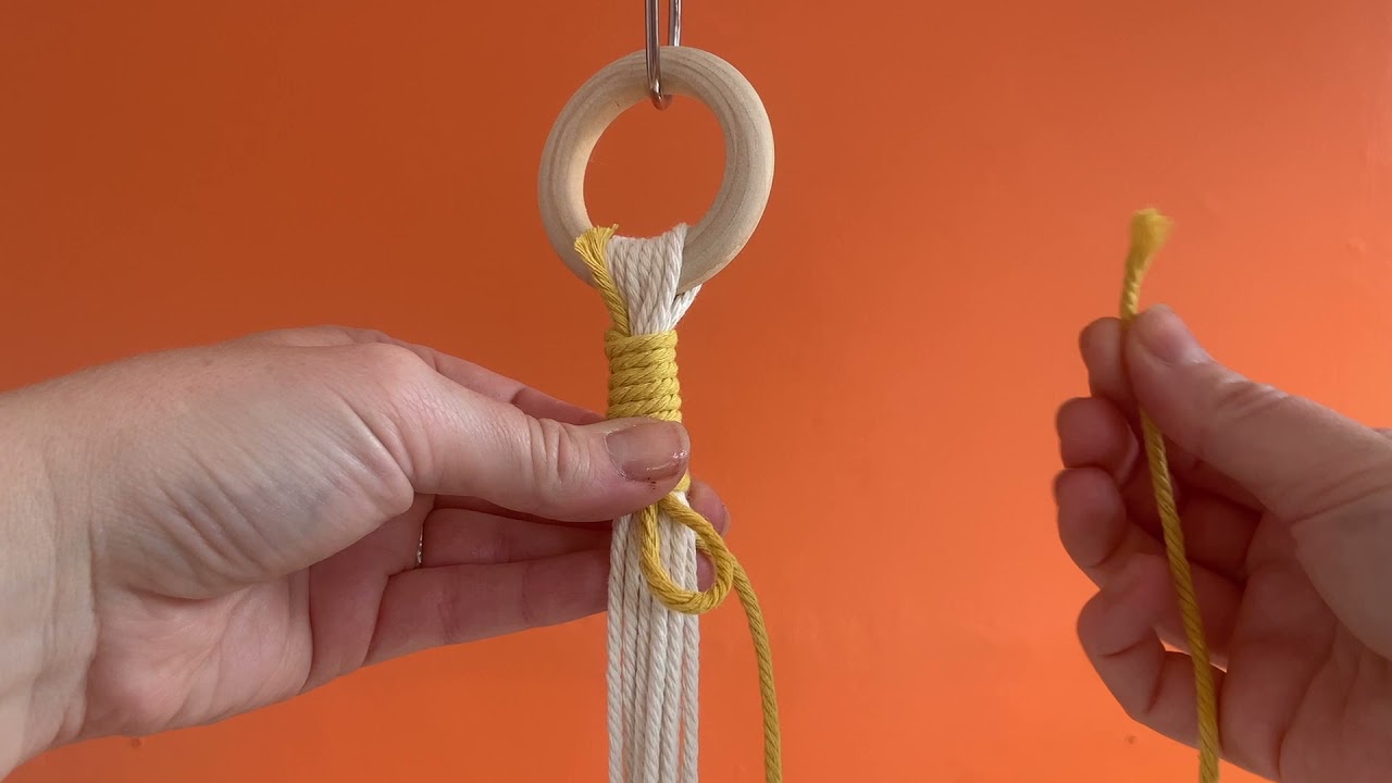 Easy, Beginner-Friendly Macram&eacute; Wrapping Knot, Gathering Knot Tutorial