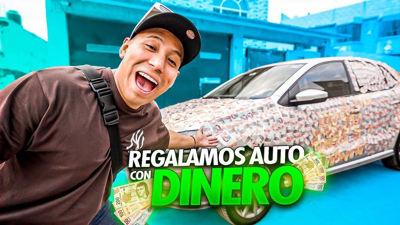 REGALO AUTO CON BILLETES PEGADOS!!💸💰💵