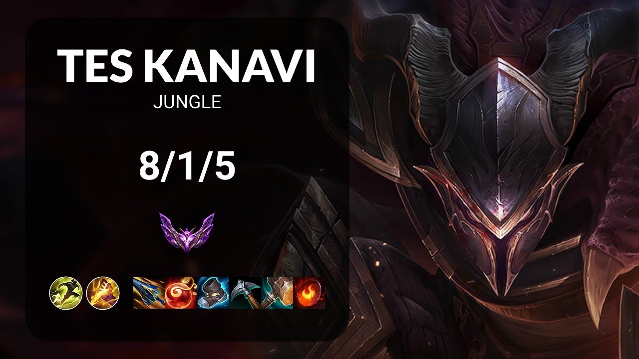 TES Kanavi Pantheon vs Xin Zhao JUNGLE - KR MASTER Patch 15.13