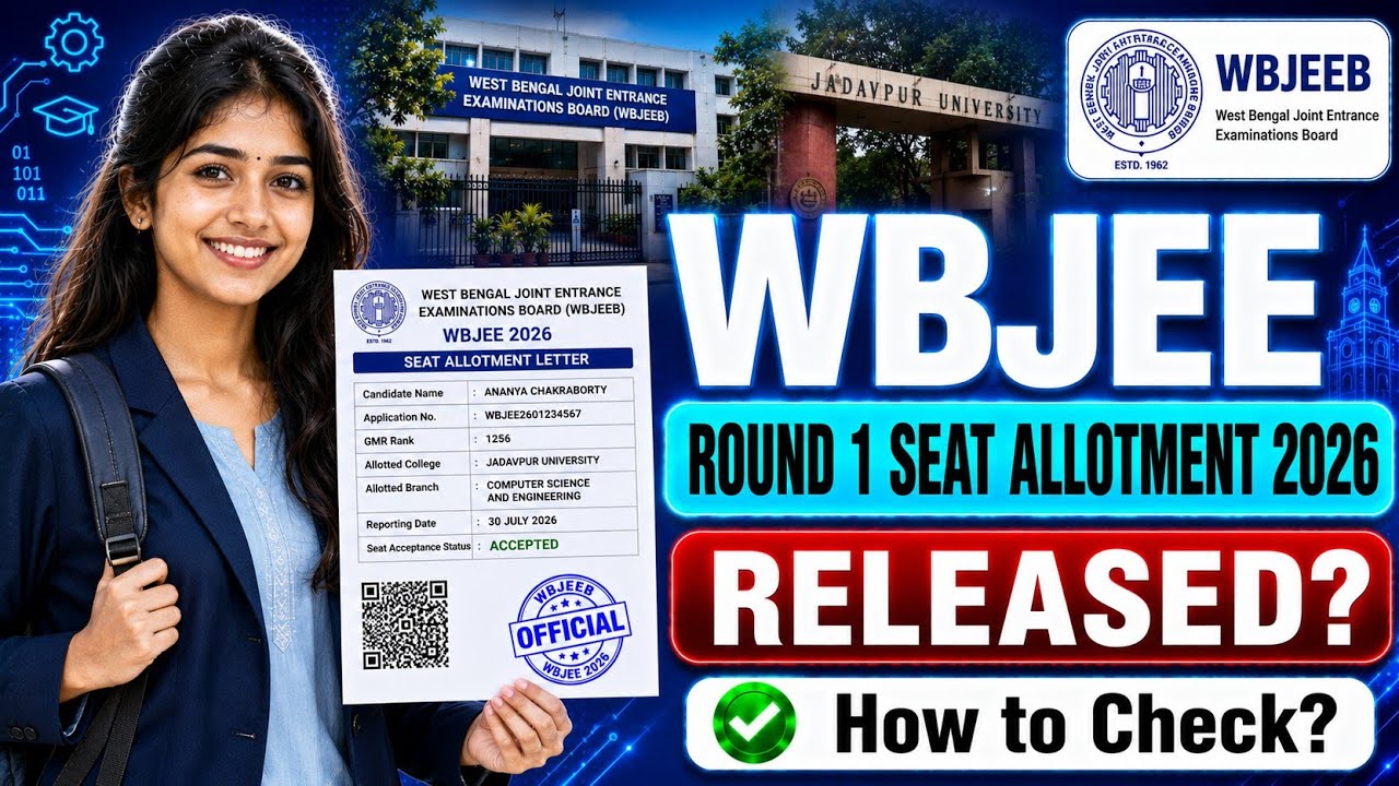 wbjee round 1 allotment 2026 | wbjee first seat allotment 2026