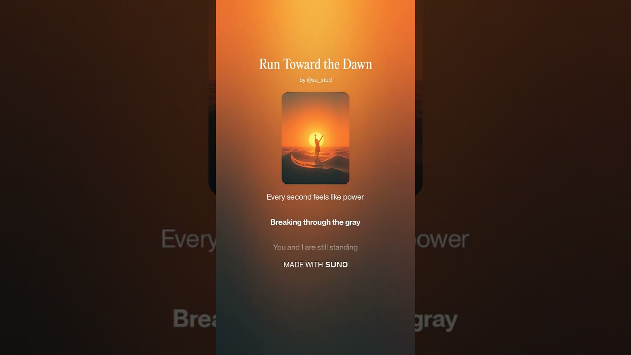 Run Toward the Dawn