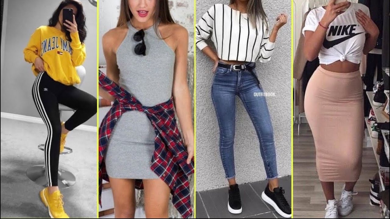 OUTFITS CON JEANS BLUSAS Y ROPA DE MODA 2022 DIFERENTES IDEAS PARA VESTIR BIEN TENDENCIAS 2022 MUJER