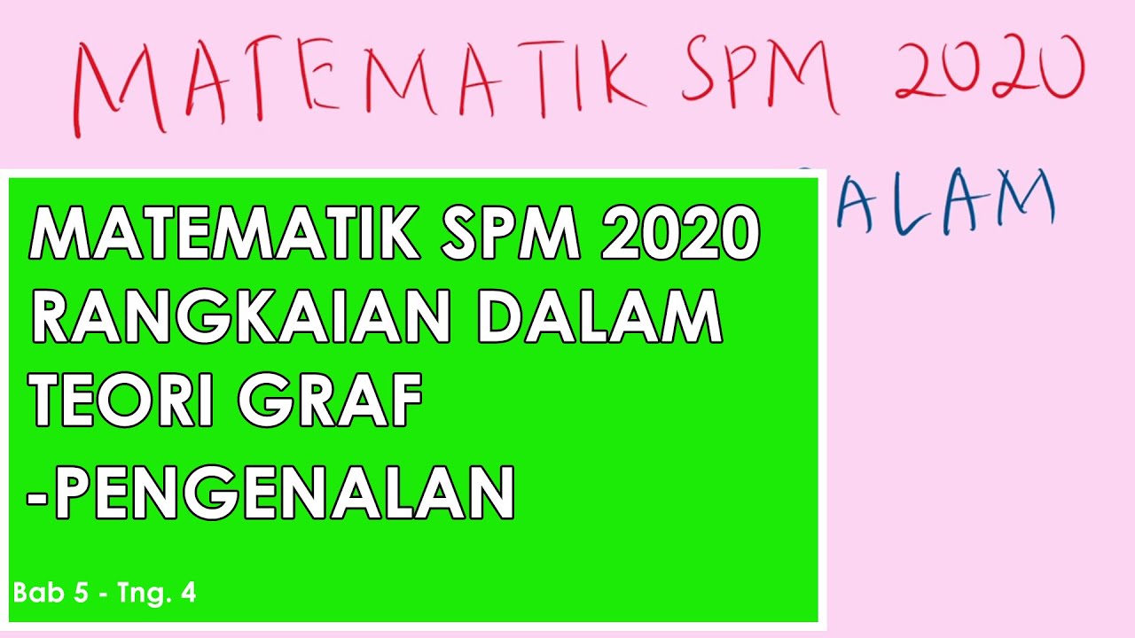 Bab 5 Matematik Tingkatan 4 | Rangkaian Dalam Teori Graf (Bhg. 1) [KSSM]