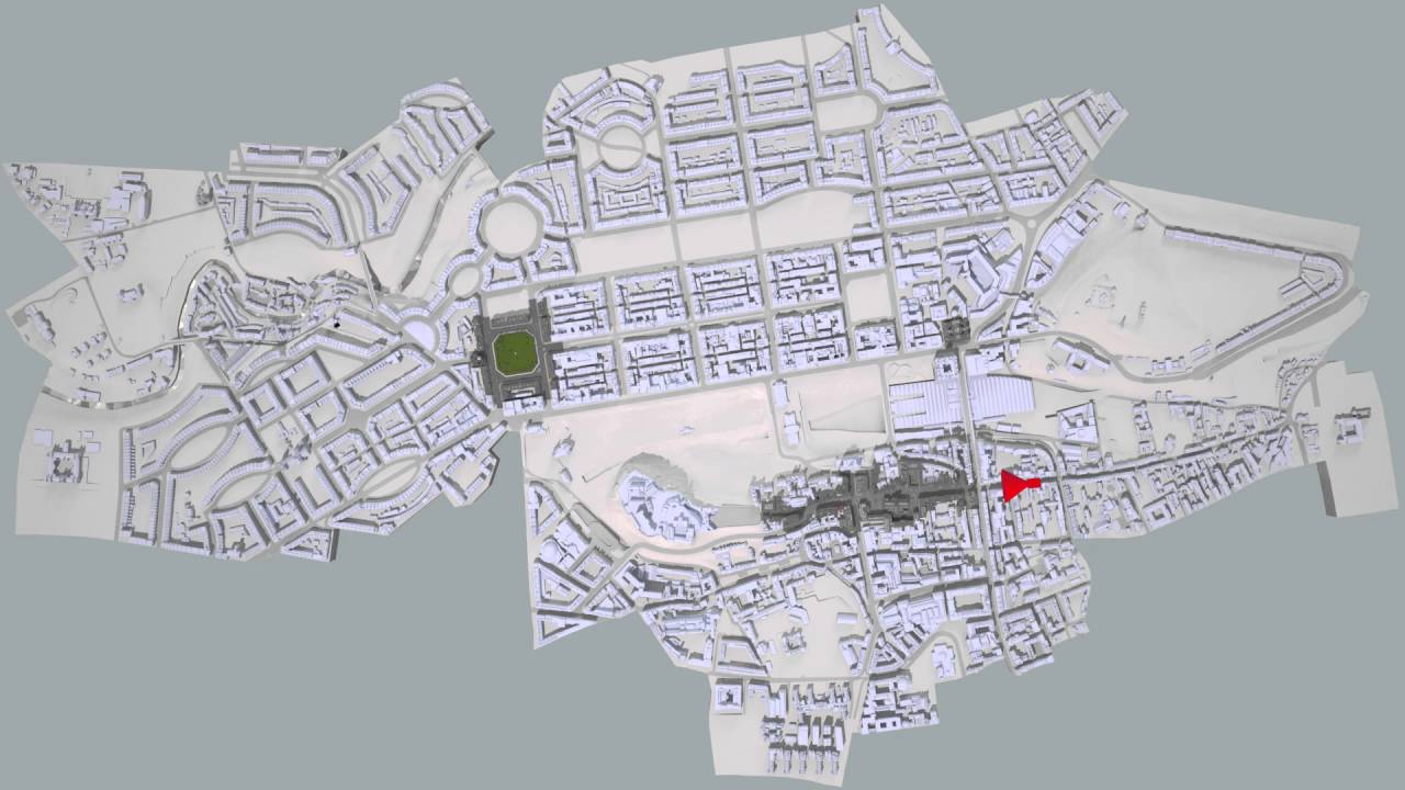 Scottish Ten &ndash; 3D model of Edinburgh &ndash; plan view