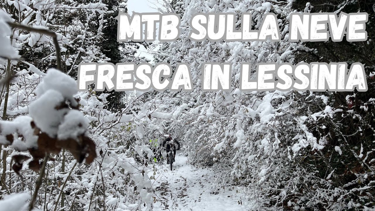 MTB sulla neve fresca in Lessinia, torniamo a divertirci come bambini ! #gravel #bikelife #snow