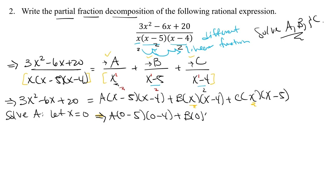 Section 8.5 (Part 1) - Partial Fractions