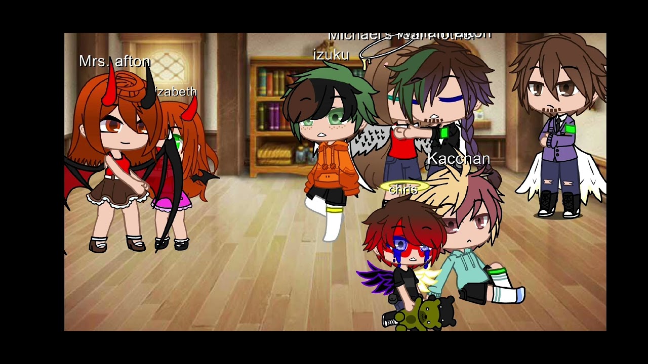 Afton family stuck in a room for 24 hours Kacchan as noah and izuku as michael afton Mennard