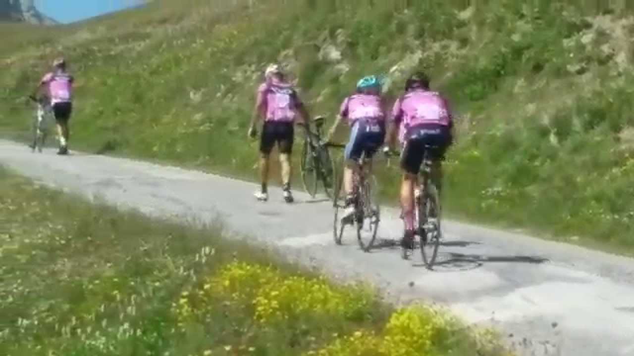 Fausto Coppi 2015 - Damiano Lenzi e Paolo Castelnuovo sul Fauniera