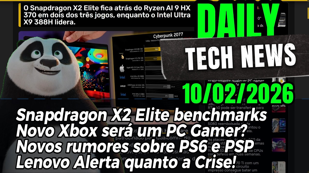 Novo Xbox será um PC Gamer? Benchmarks Snapdragon X2 Elite! Lenovo Diz