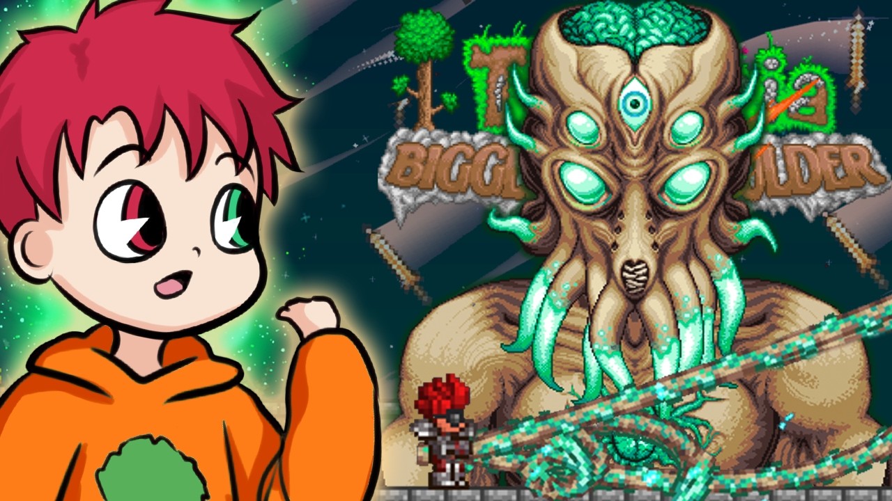 TRUE COPPER SHORTSWORD vs MOON LORD 👁️ TERRARIA 1.4.5: BIGGER AND BOULDER #19