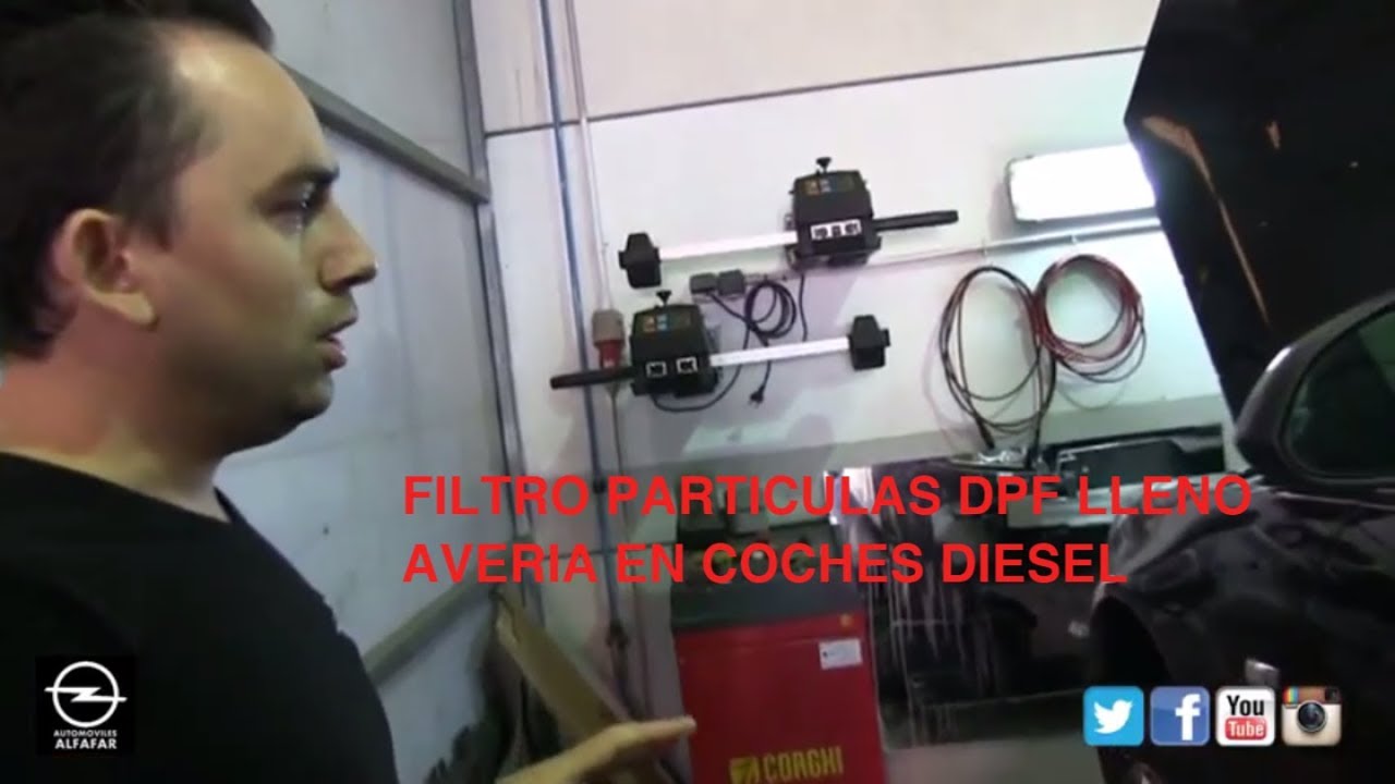 Filtro particulas diesel lleno | Avería en filtro particulas coches diesel | DPF