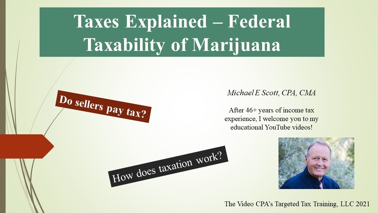 Taxes Explained - Federal Taxability of Marijuana