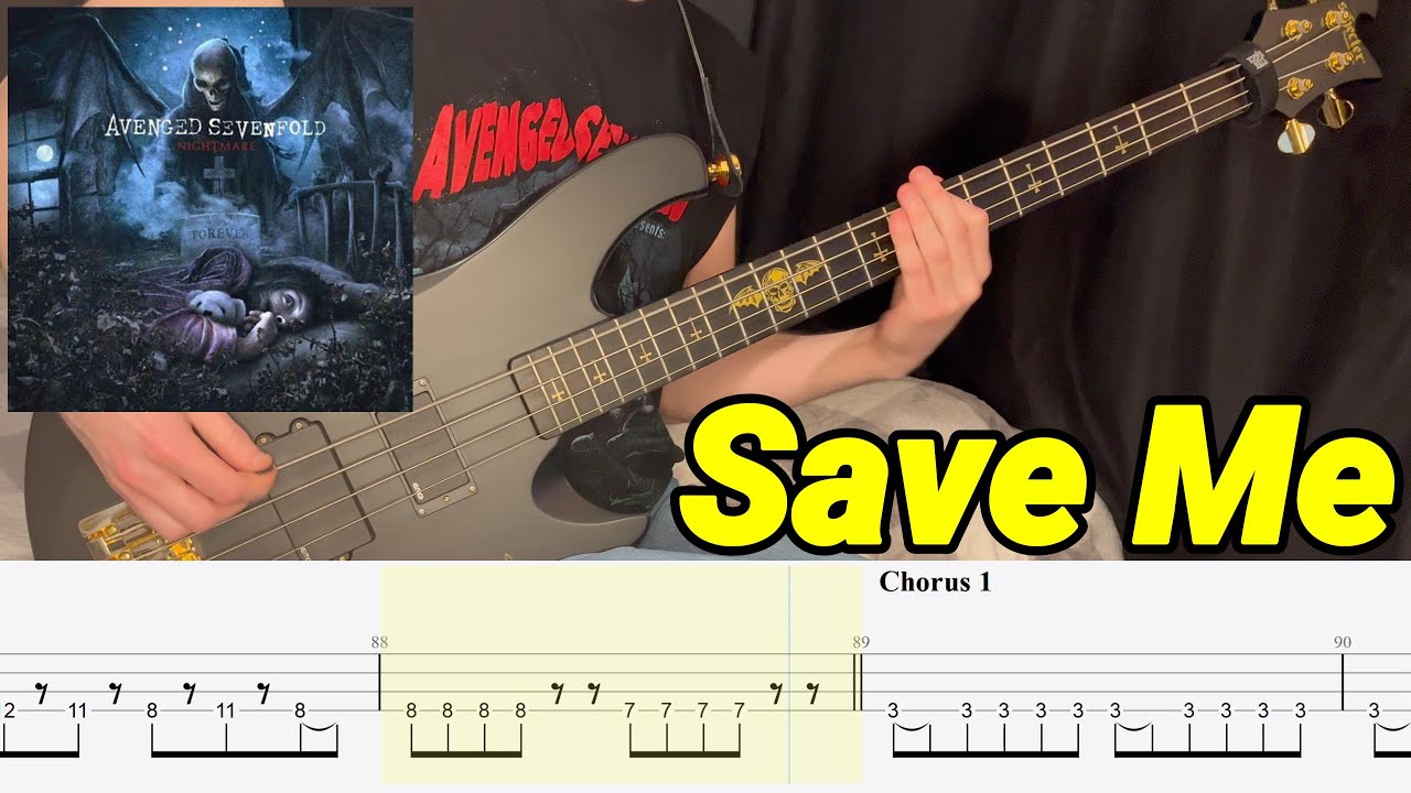 Avenged Sevenfold - Save Me - Bass Cover (With Tabs!)
