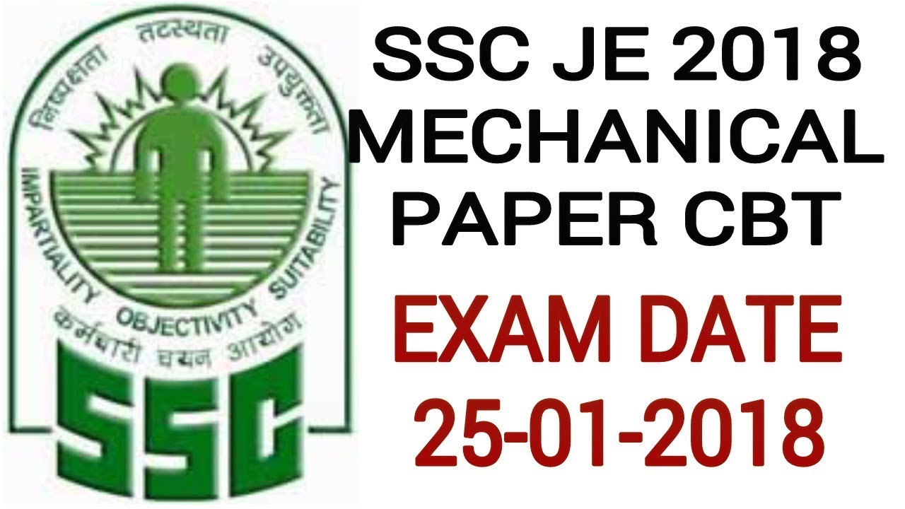 SSC JE MECHANICAL PREVIOUS YEAR QUESTION PAPER || 25-01-2018 PAPER