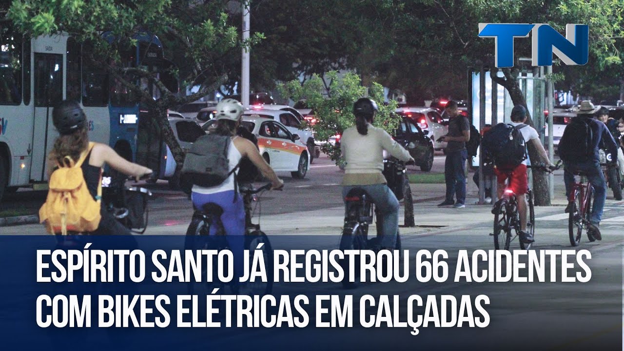 Espírito Santo já registrou 66 acidentes com bikes elétricas em calçadas