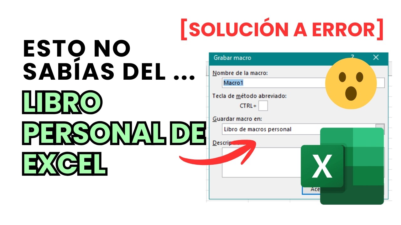 🔥TODO A CERCA DEL Libro de macros Personal en excel [Solución error]