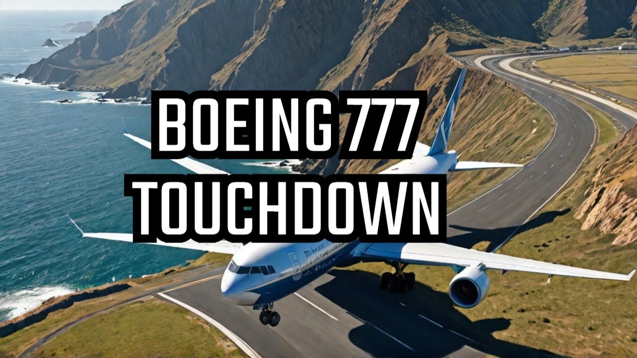 THRILLING Aircraft Landing!! Boeing 777 Singapore Landing at Madeira Airport