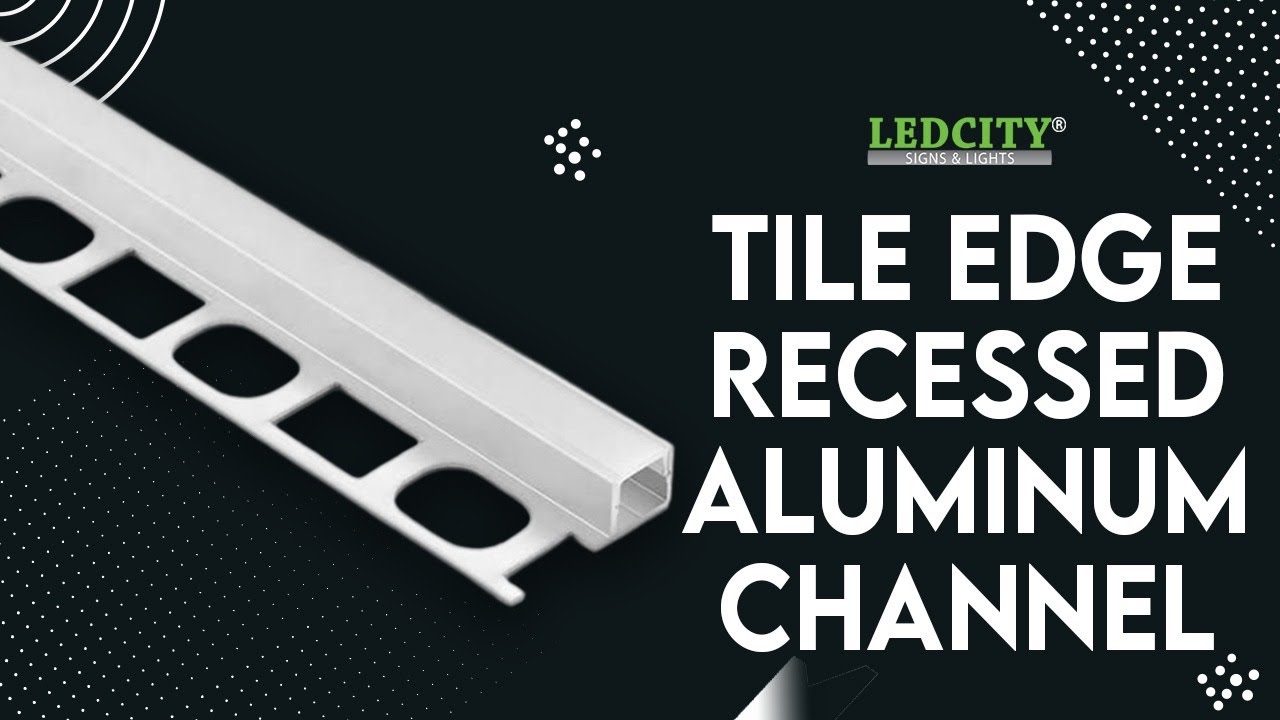#TILE EDGE RECESSED ALUMINUM CHANNEL#LED City USA#channel #profile #ledlighting #ledlights #trends