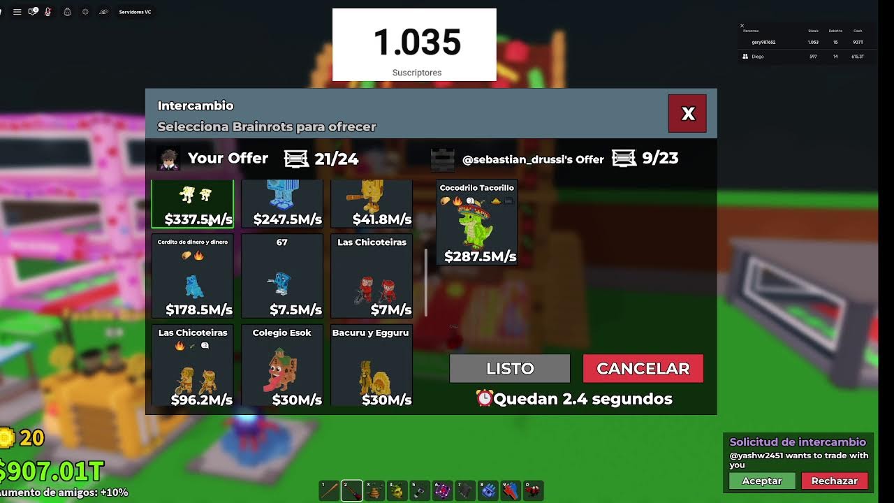 Trade roba un brainrot!