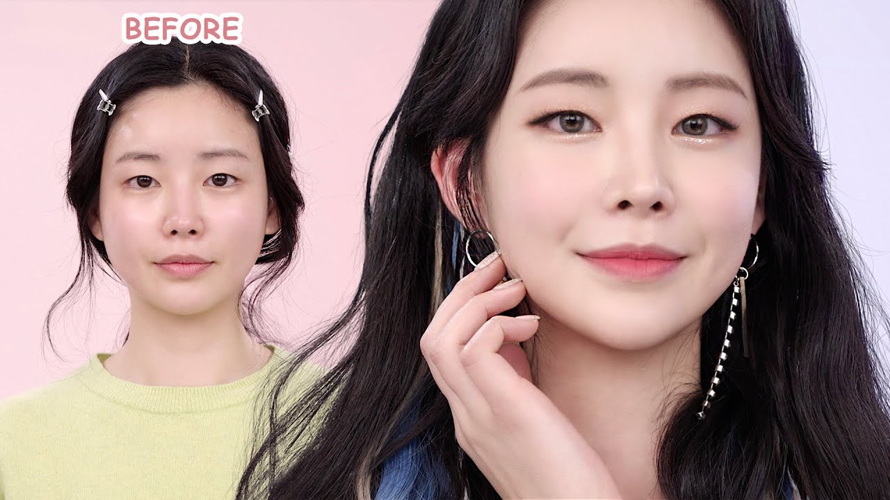 JYP 프리패스상💫무쌍 언니 아이돌 버전 메이크업 해주기💄무쌍,속쌍 메이크업