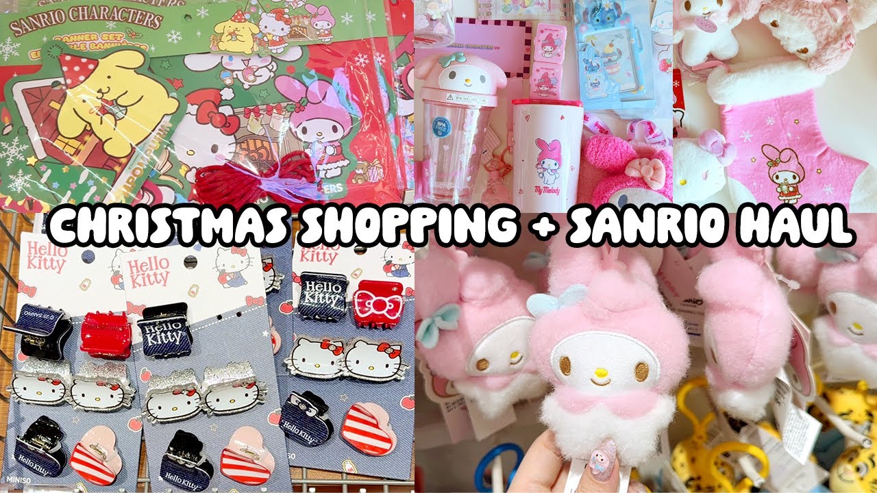 MINISO sanrio christmas shopping spree 💕 I found the cutest gifts