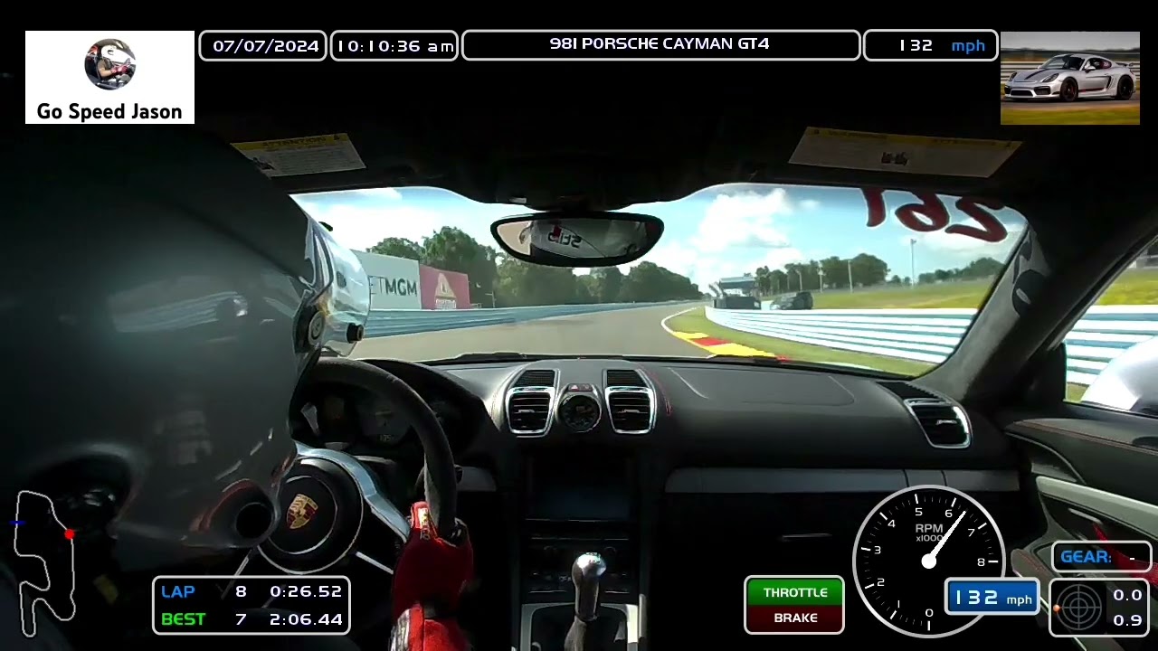 981 GT4 @ Watkins Glen - 2:06.44 Quickest Lap - PCA RTR Group 3,  7/7/24
