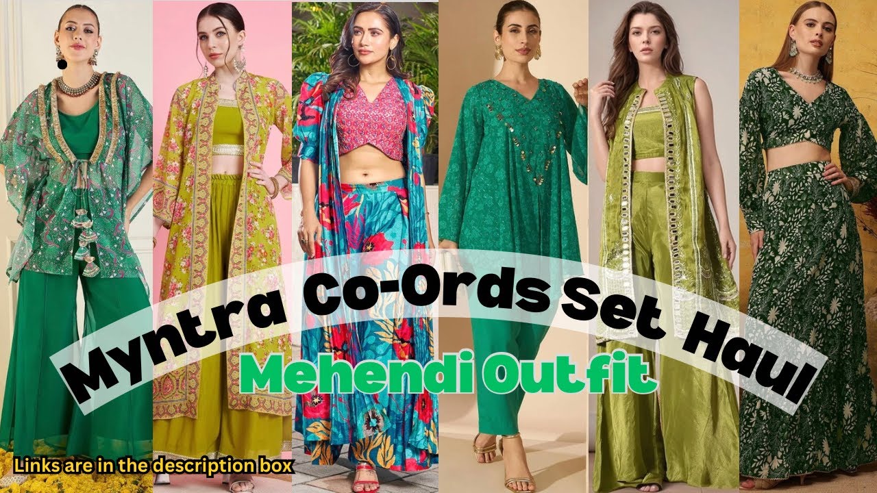 Huge Mehendi Co-ords Set for Best Look On Myntra Under Budget | FESTIVE FASHION FINDS  #coordset