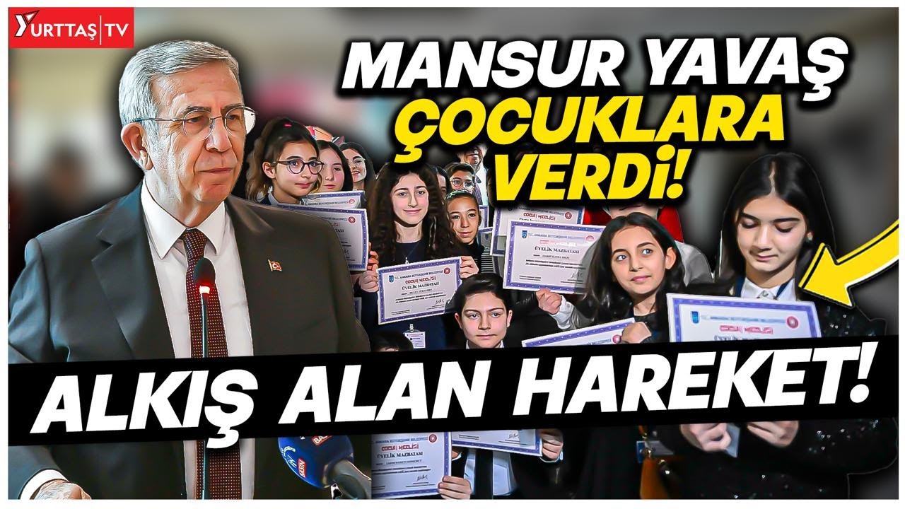 Mansur Yavaş’tan Büyük Alkış Alan Hareket! “Çocuklara Elleriyle Verdi!”