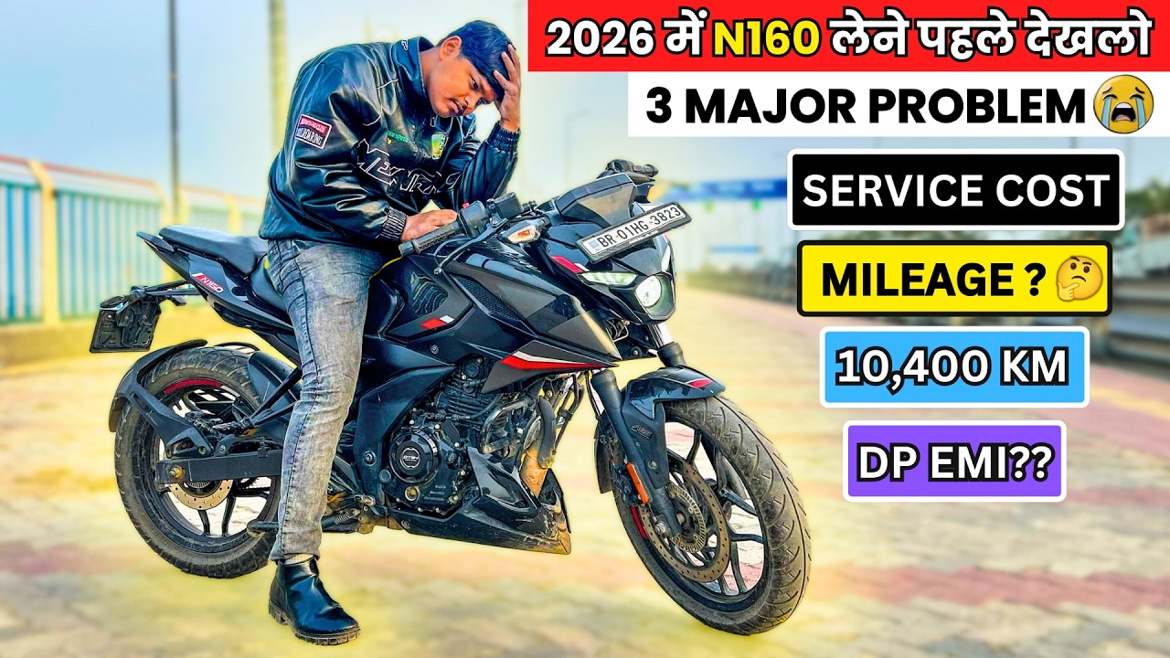 2026 Pulsar N160 Ownership Review ✅| 10,000 km Long Term Review | Mileage? Service Cost , Problem😱