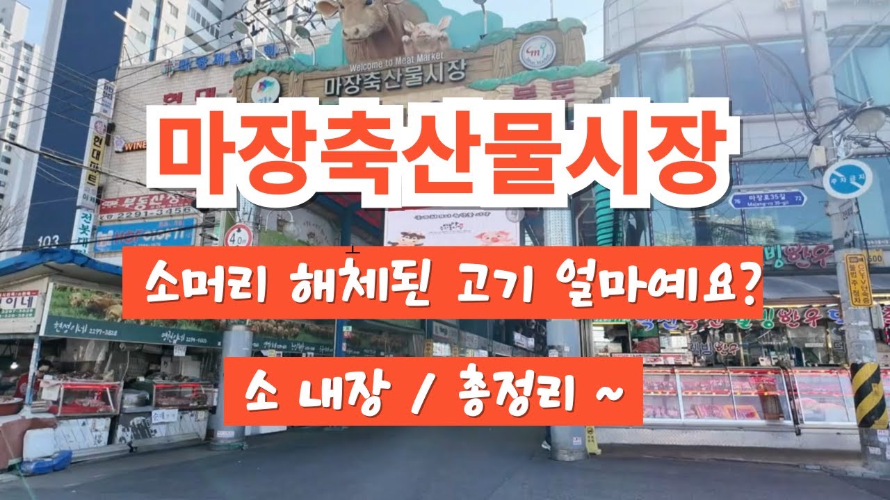 마장 축산물시장 소내장 총정리 ~^힐링여행