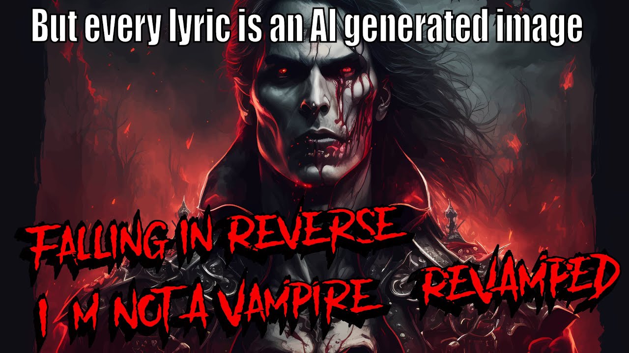 Falling In Reverse - I'm Not A Vampire (Revamped) Lyrics / Visualized by AI generated images