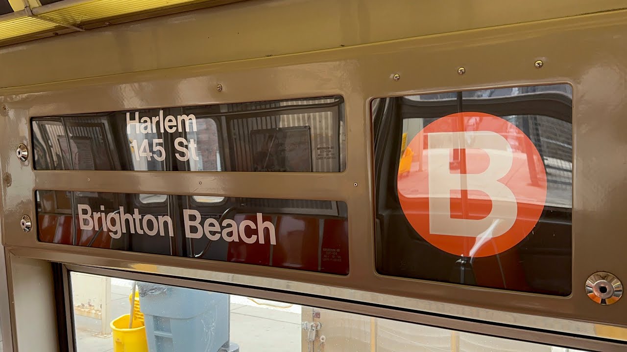 The 6 Avenue Line: R68 B Train Ride from Brighton Beach to 145th Street