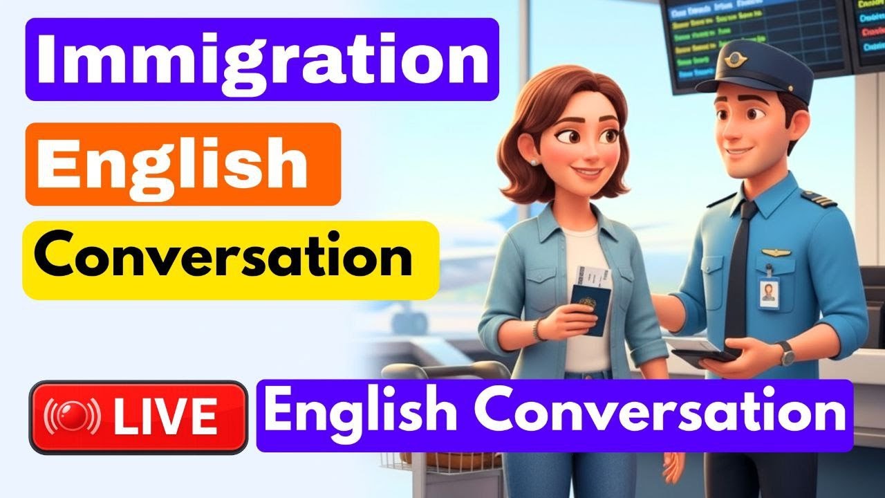 Immigration English Conversation LIVE ✈️ Airport Speaking Practice Secrets