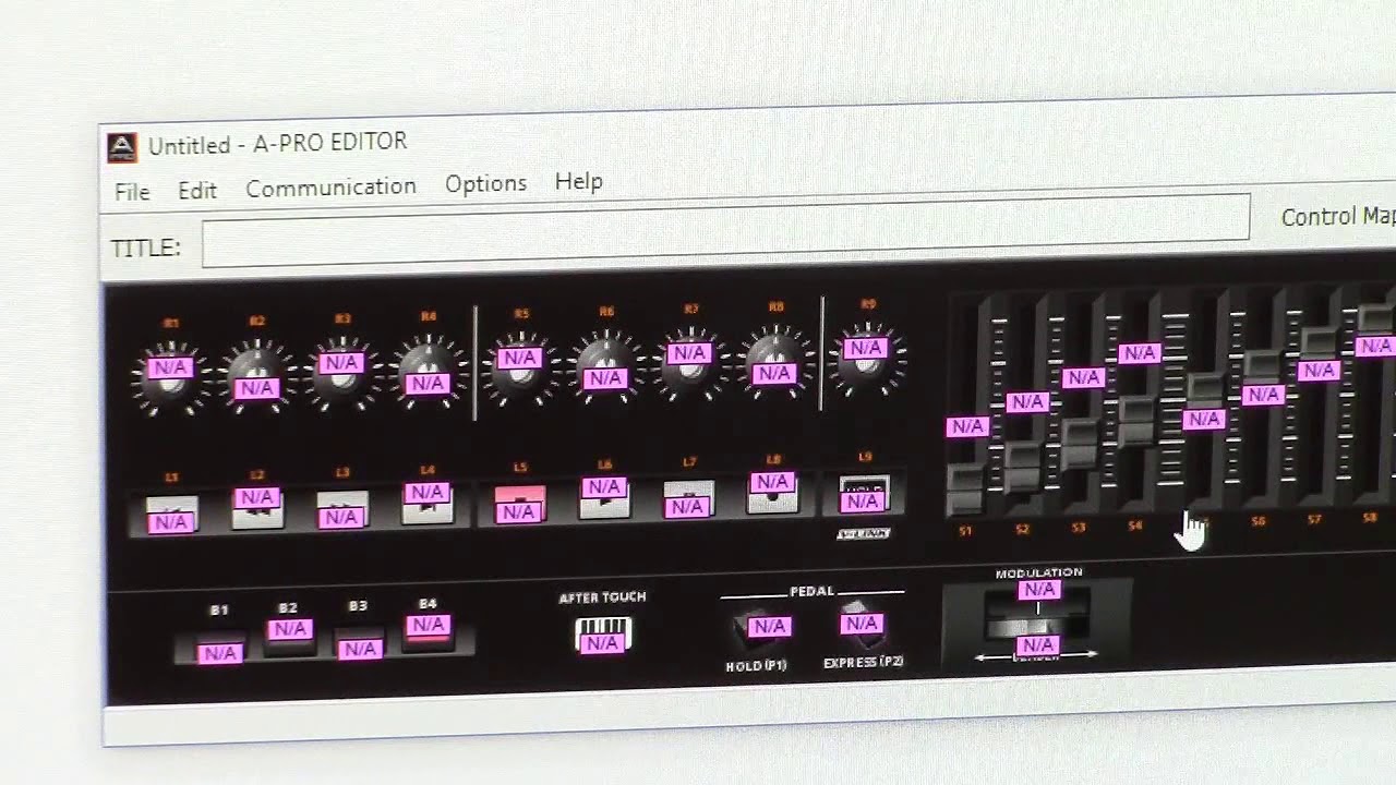 How to transmit ctrl maps to Roland A-Pro