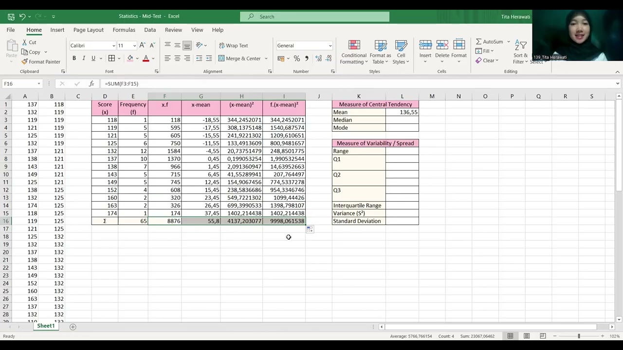 Video Tutorial - Statistics in ELR (Mid-Test)
