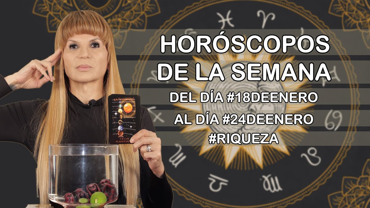 Horoscopos de de Semana del dia #18deEnero al dia #24deEnero #año2026 #Mhonividente #zodiaco