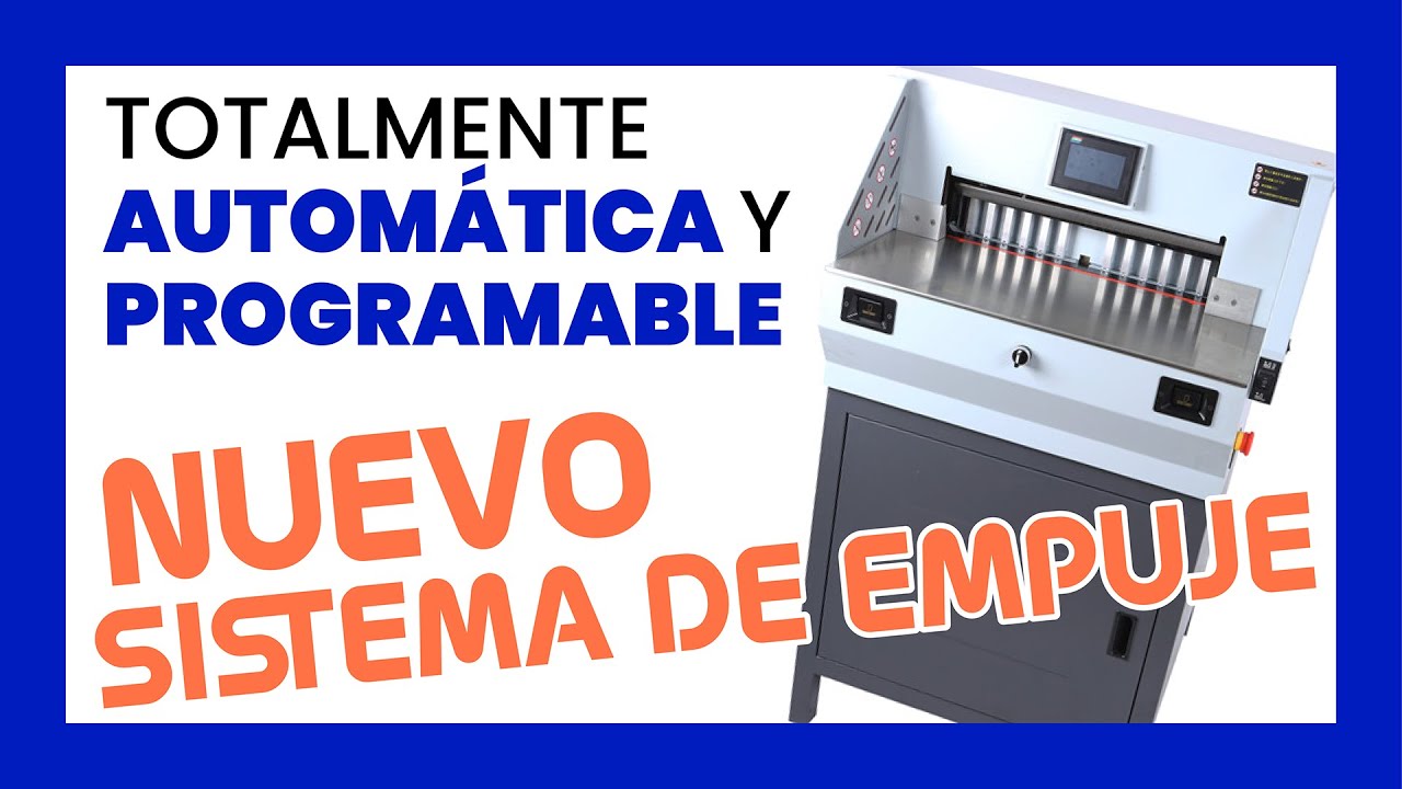 ✅ Guillotina de papel profesional ELÉCTRICA PROGRAMABLE Stark Cut 490 EPST