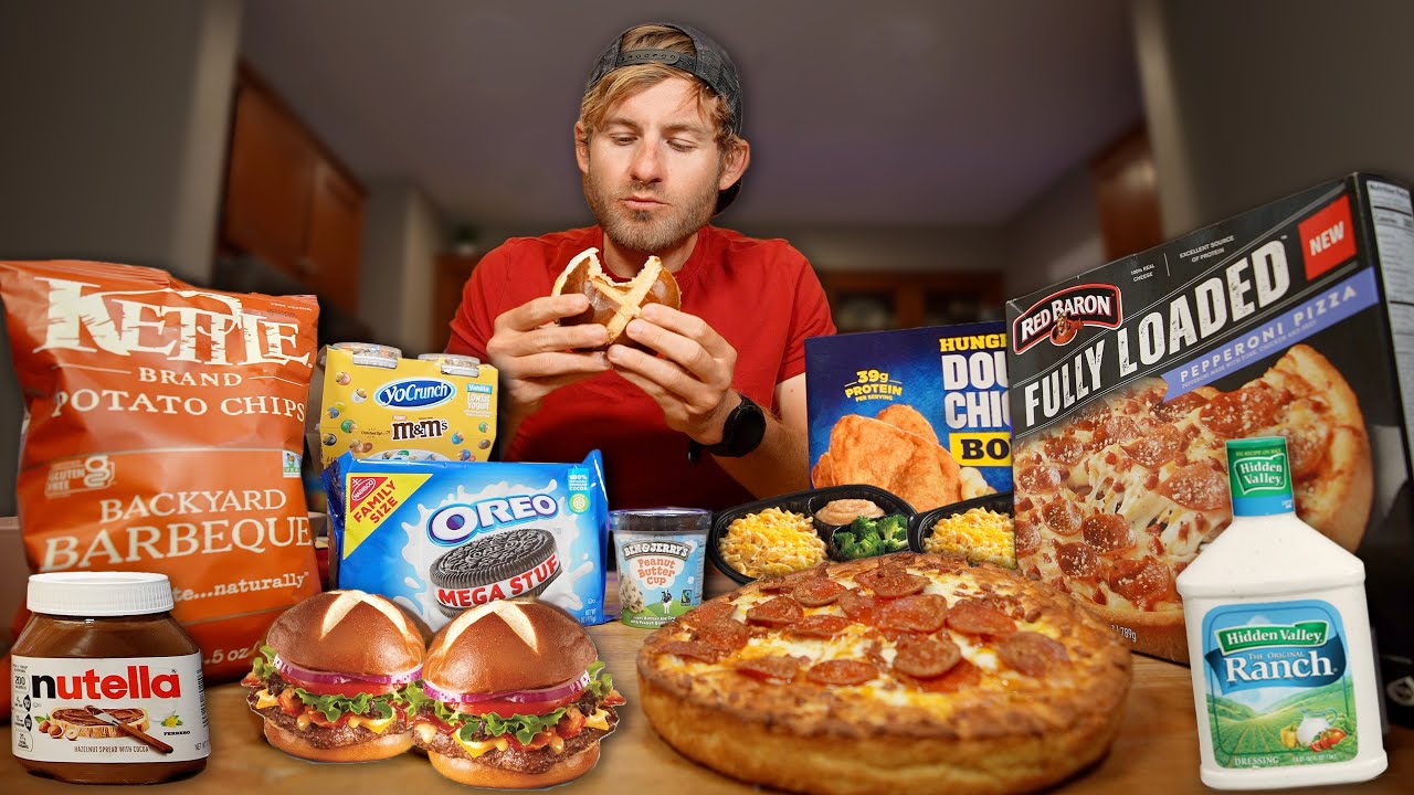 Eating The UNHEALTHIEST Grocery Store Foods Available!