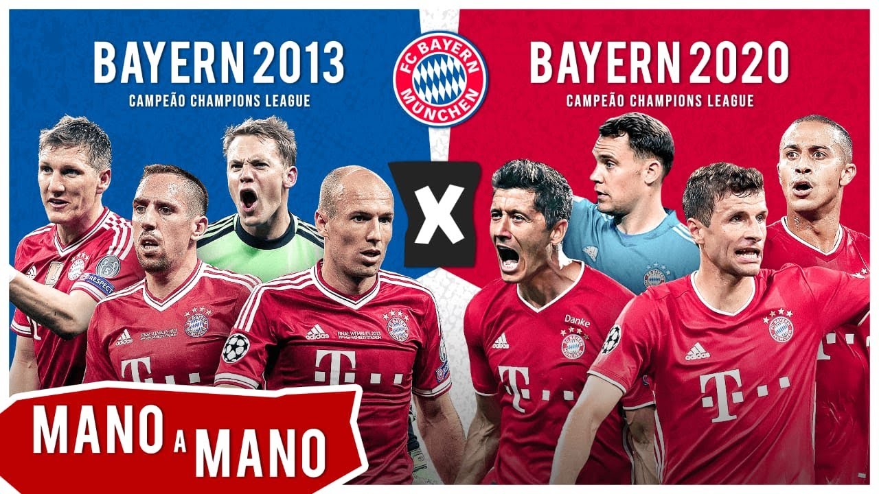 BAYERN 2020 x BAYERN 2013: QUAL O MELHOR CAMPEÃO DA CHAMPIONS? - MANO A MANO
