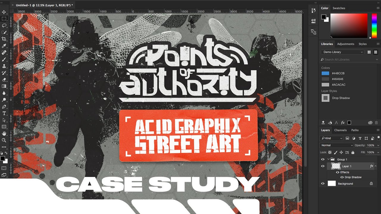 Vectorheart/ Acid Graphics x Street Art в Illustrator и Photoshop (для обложки альбома Linkin Park)