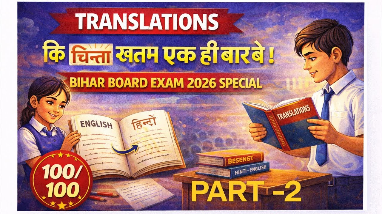 Part -2 TRANSLATION FOR CLASS 10TH | ENGLISH | BIHAR BOARD EXAM SPECIAL 2026
