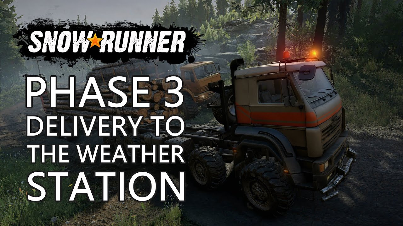 SnowRunner Phase 3 Delivery To The Weather Station
